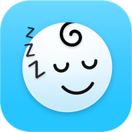 The HeyNap app icon: a sleeping baby's face